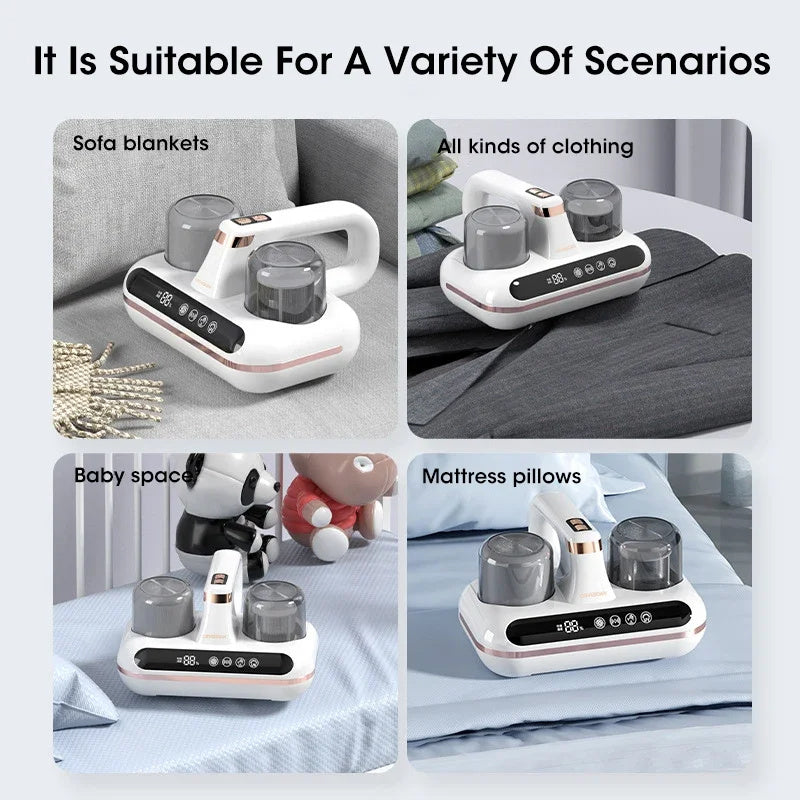 Cordless Handheld Cleaner Powerful Suction For Cleaning Bed Pillows Home Supplies