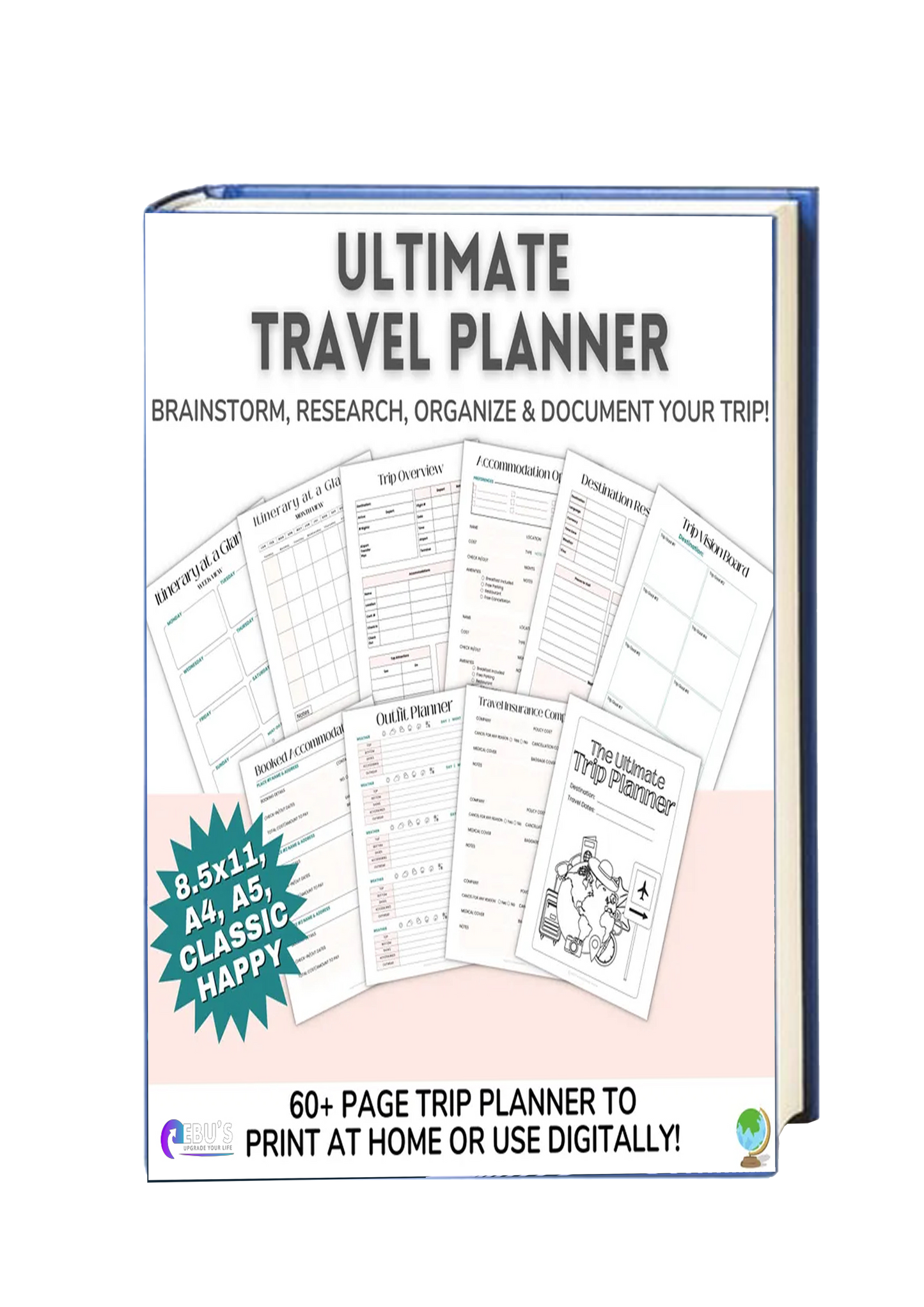 Travel Planner Printable Bundle