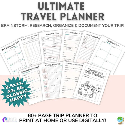 Travel Planner Printable Bundle